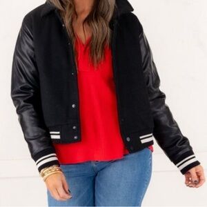 Black Varsity Jacket